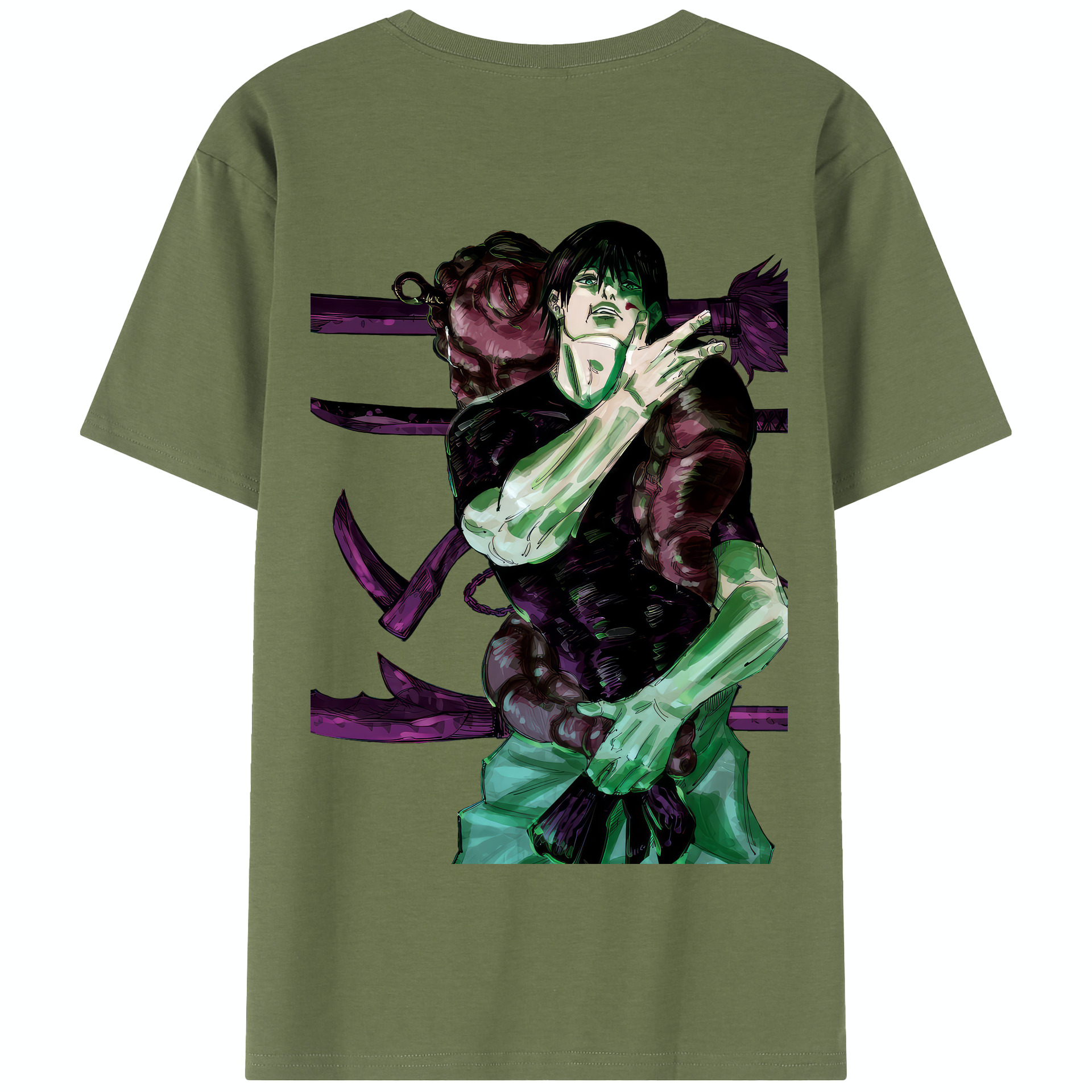 （画像用） 呪術廻戦 Jujutsu Kaisen 綿100％半袖Tシャツ（背面プリント）
